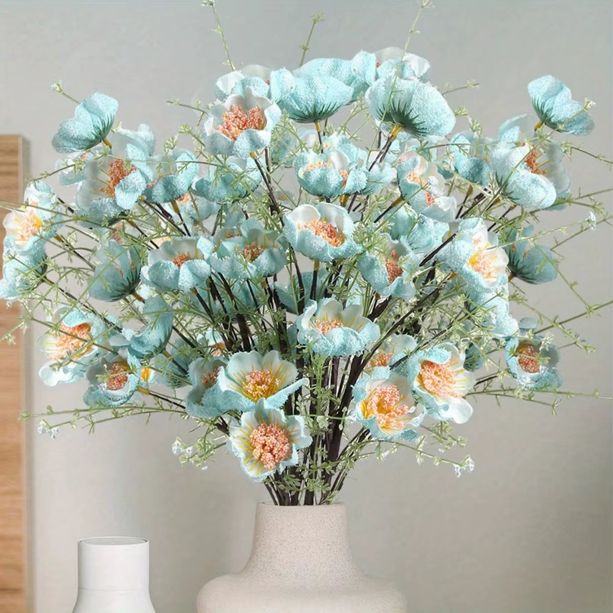 8 Pcs 23.62In Azalea Artificial Flowers Bouquet Foam Flowers Artificial Rhododendron Flowers Fake Flowers for Home