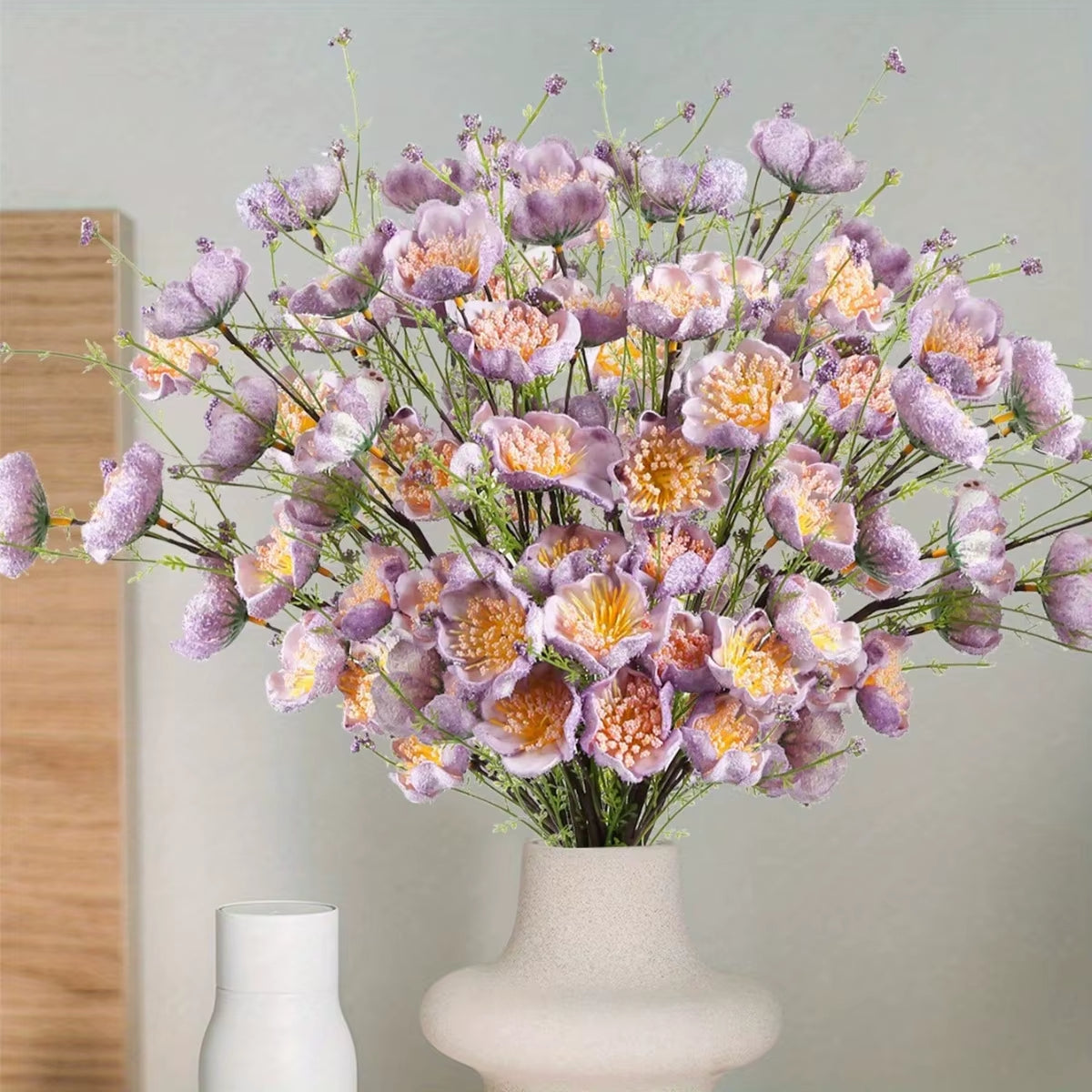 8 Pcs 23.62In Azalea Artificial Flowers Bouquet Foam Flowers Artificial Rhododendron Flowers Fake Flowers for Home