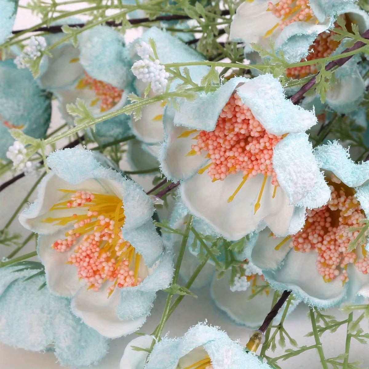 8 Pcs 23.62In Azalea Artificial Flowers Bouquet Foam Flowers Artificial Rhododendron Flowers Fake Flowers for Home