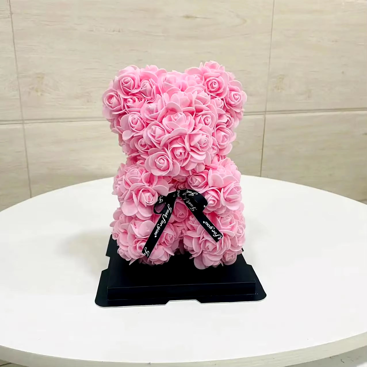 Rose Bear Teddy Bear, 25Cm Flower Bear Teddy Bear, Valentine'S Day Gift, Christmas Gift, Birthday Gift, Party Gift